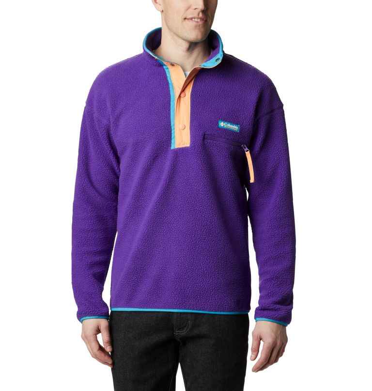 Helvetia Half Snap Fleece | 517 | M, Color: Vivid Purple, image 1