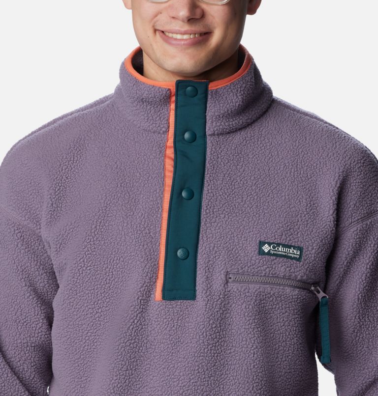 Thumbnail: Men's Helvetia Streetwear Fleece, Color: Granite Purple, image 4
