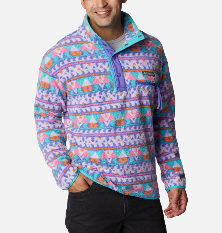 Men's Helvetia Streetwear Fleece, Color: Purple Lotus Camp Blanket, image 5