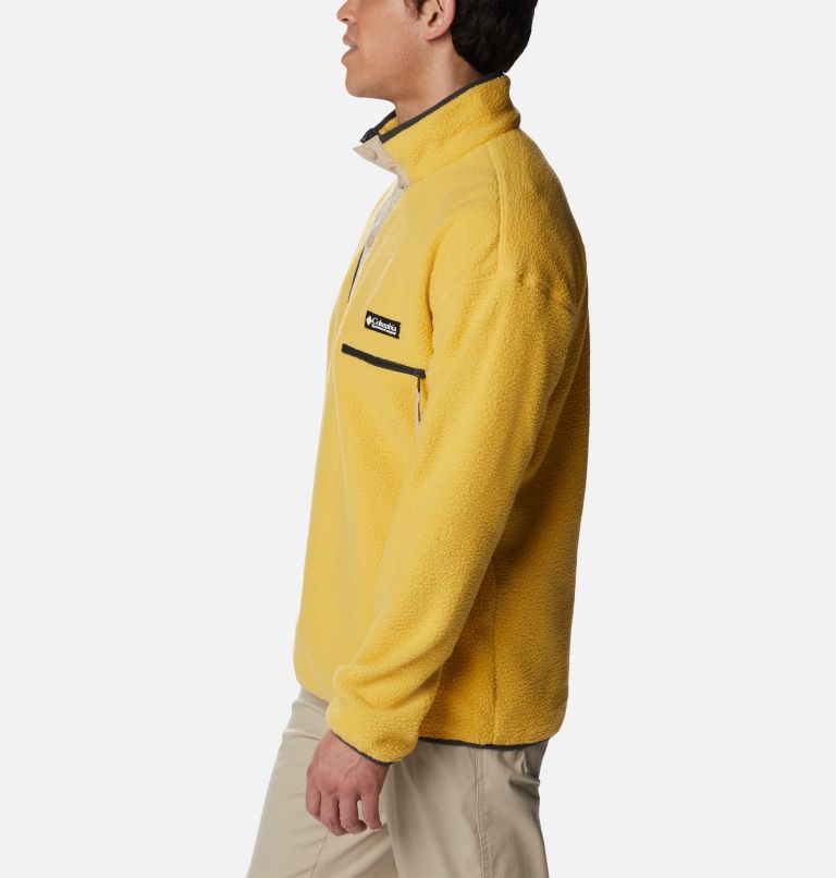 Men's Helvetia Streetwear Fleece, Color: Golden Nugget, Ancient Fossil, image 3