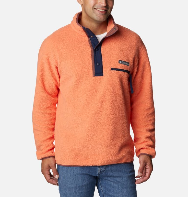 Thumbnail: Helvetia Half Snap Fleece für Männer, Color: Desert Orange, image 1