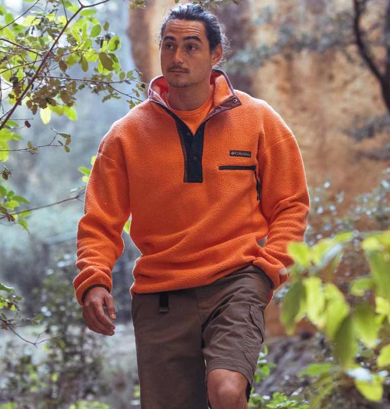 Men's Helvetia Streetwear Fleece, Color: Desert Orange, image 6