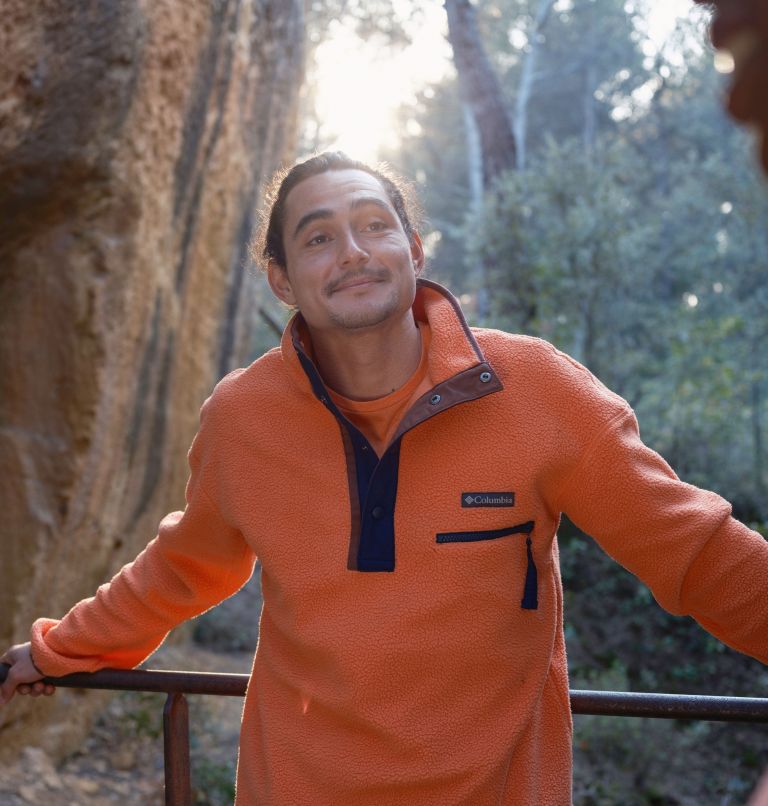 Men's Helvetia Streetwear Fleece, Color: Desert Orange, image 8