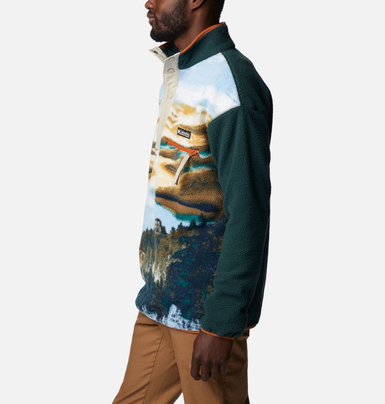 Men's Helvetia Streetwear Fleece, Color: Warm Copper CRG Print, image 3