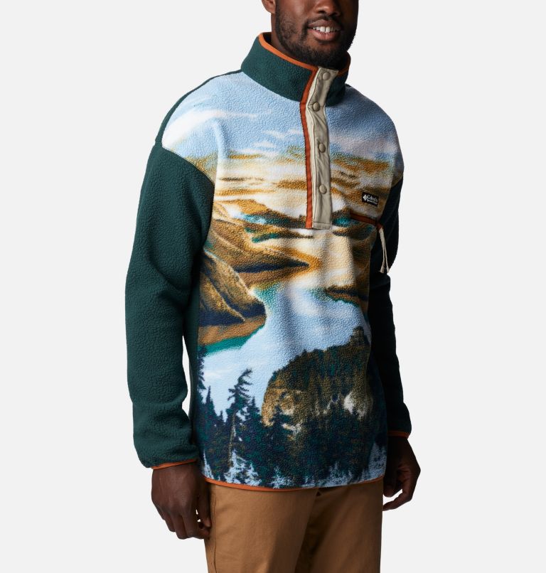 Men's Helvetia Streetwear Fleece, Color: Warm Copper CRG Print, image 5