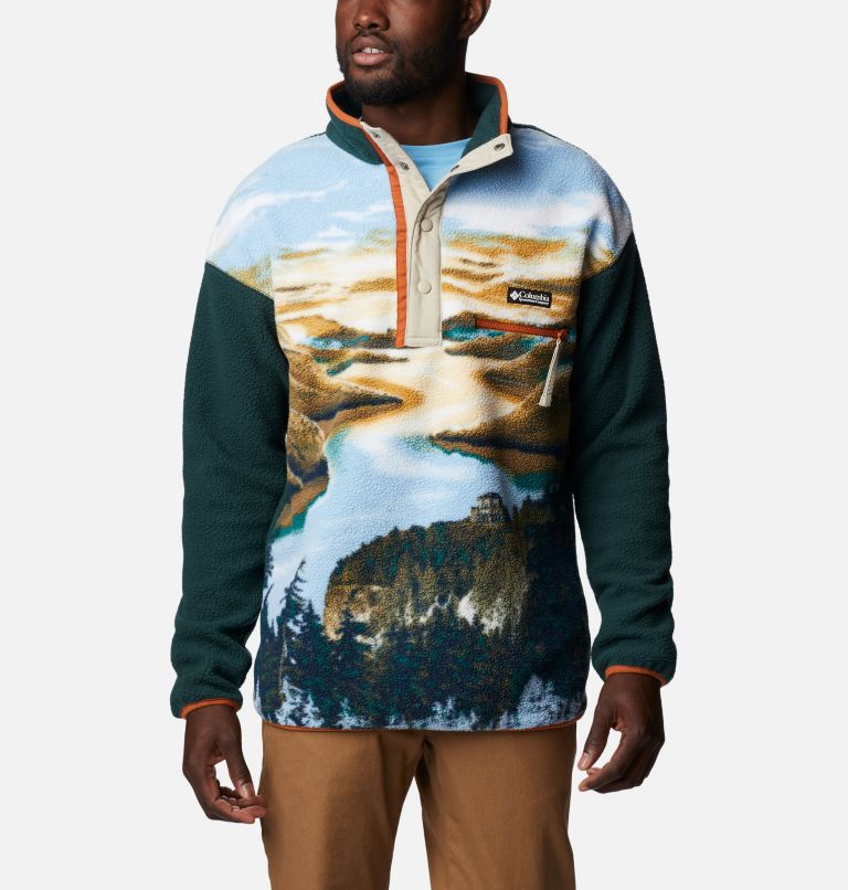 Men's Helvetia Streetwear Fleece, Color: Warm Copper CRG Print, image 1