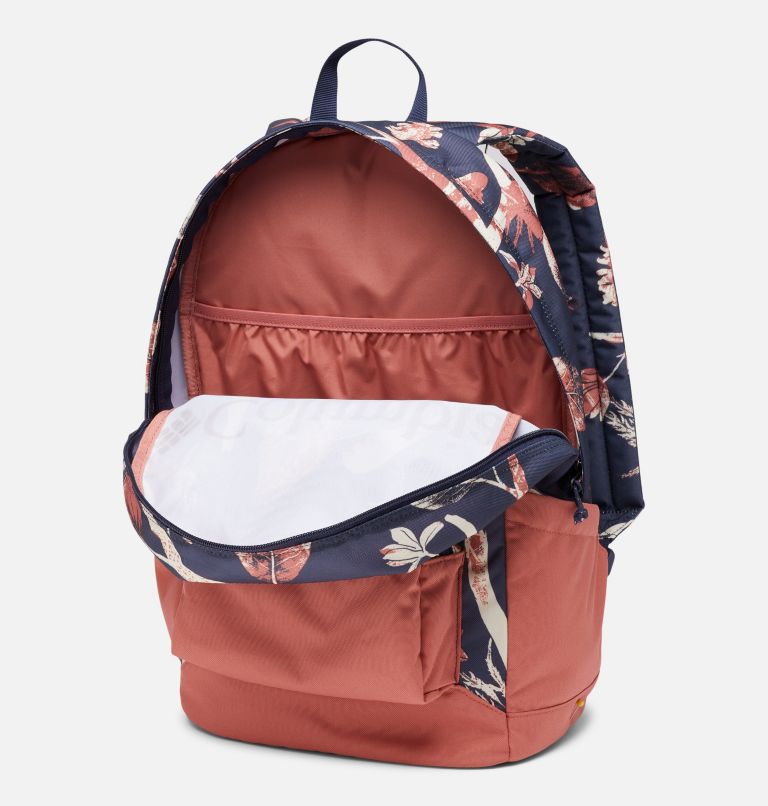 Thumbnail: Zigzag 22L Backpack, Color: Nocturnal Topiary, Dark Coral, image 4