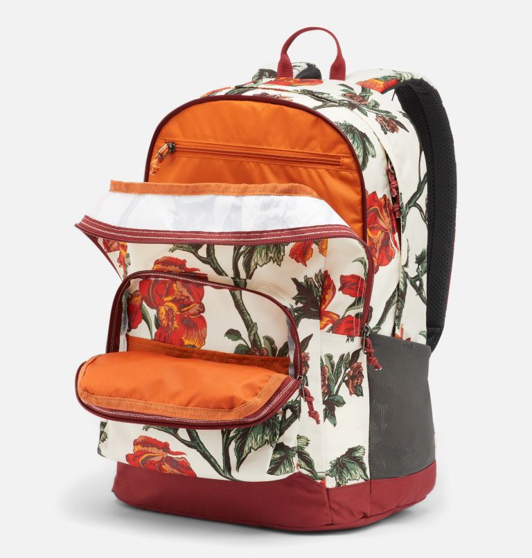 Zigzag 30L Backpack | 191 | O/S, Color: Chalk Botanica, Marsala Red, image 4