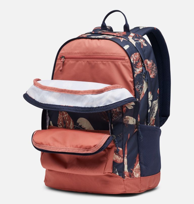 Thumbnail: Zigzag 30L Backpack, Color: Nocturnal Topiary, Dark Coral, image 3