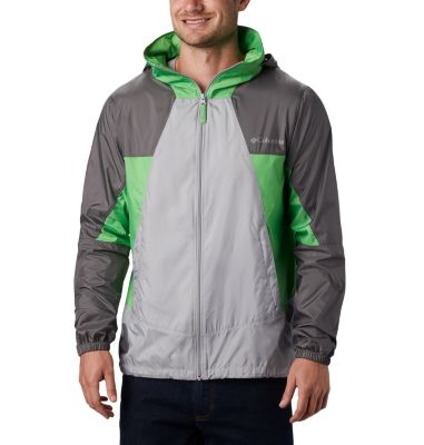 Point Park&trade; Windbreaker&nbsp;da uomo Point Park&trade; Windbreaker | 023 | L, Columbia Grey, City Grey, Green Boa, front