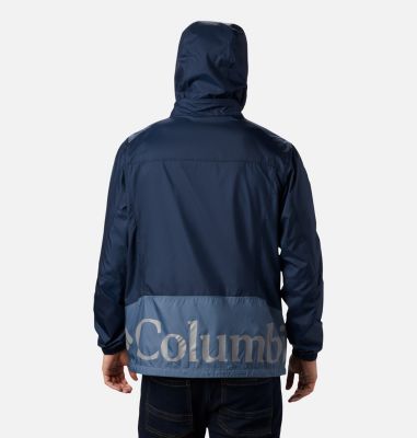 Point Park&trade; Windbreaker&nbsp;da uomo Point Park&trade; Windbreaker | 023 | L, Mountain, Collegiate Navy, back