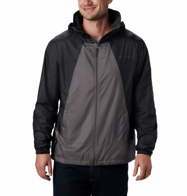 Men's Point Park&trade; Windbreaker Point Park&trade; Windbreaker | 023 | L, City Grey, Black, front