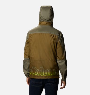 Men's Point Park&trade; Windbreaker Point Park&trade; Windbreaker | 023 | L, New Olive, Stone Green, back
