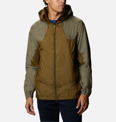 Men's Point Park&trade; Windbreaker Point Park&trade; Windbreaker | 023 | L, New Olive, Stone Green, front