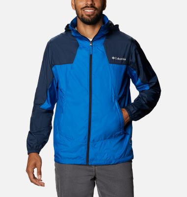 Men's Point Park&trade; Windbreaker Point Park&trade; Windbreaker | 023 | L, Bright Indigo, Collegiate Navy, front