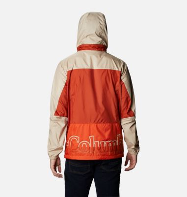 Men's Point Park&trade; Windbreaker Point Park&trade; Windbreaker | 023 | L, Bonfire, Ancient Fossil, Dark Sienna, back