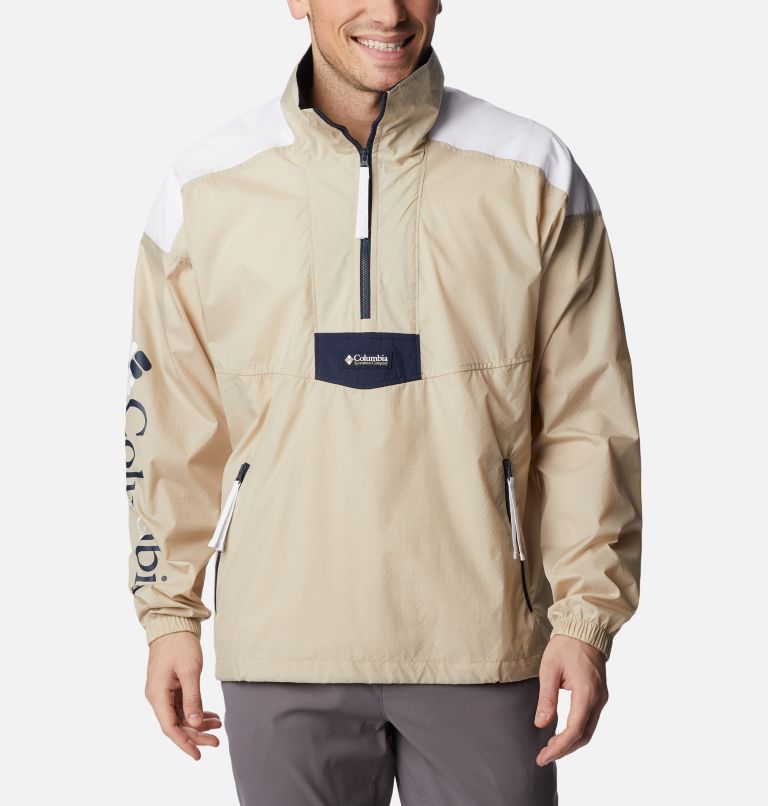 Anorak Riptide Unisex, Color: Ancient Fossil, White, Collegiate Navy, image 1