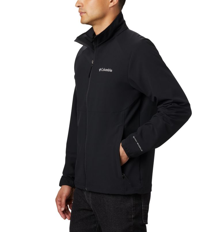 Men's Heather Canyon Hoodless Jacket, Color: Black, image 3