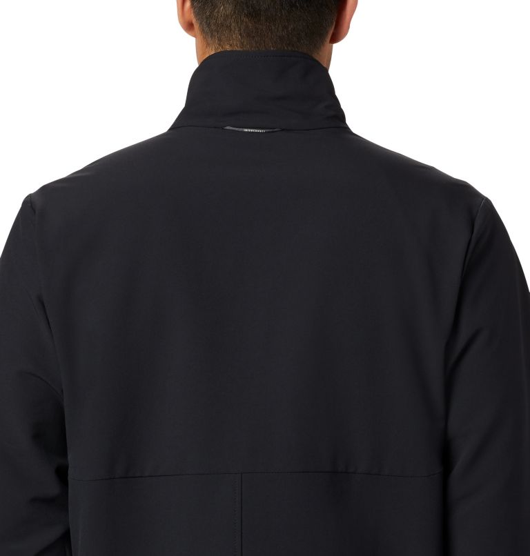 Thumbnail: Men's Heather Canyon Hoodless Jacket, Color: Black, image 5