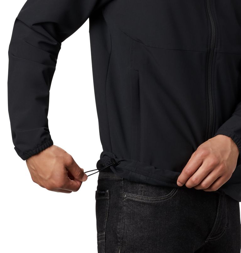 Men's Heather Canyon Hoodless Jacket, Color: Black, image 6