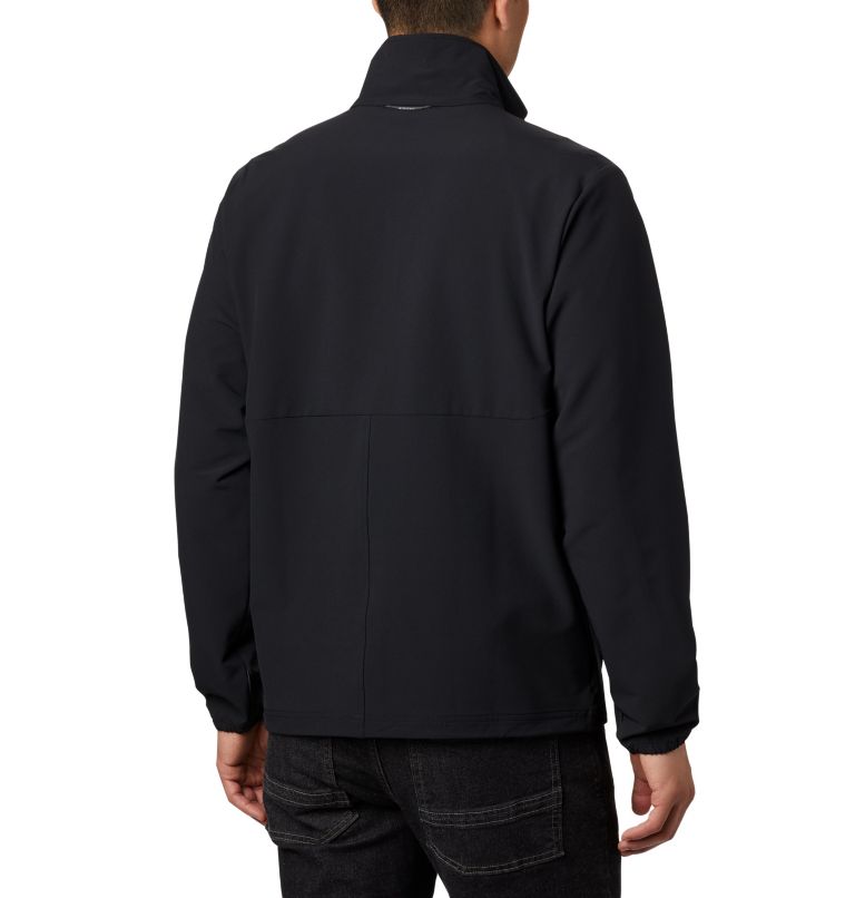 Thumbnail: Men's Heather Canyon Hoodless Jacket, Color: Black, image 2