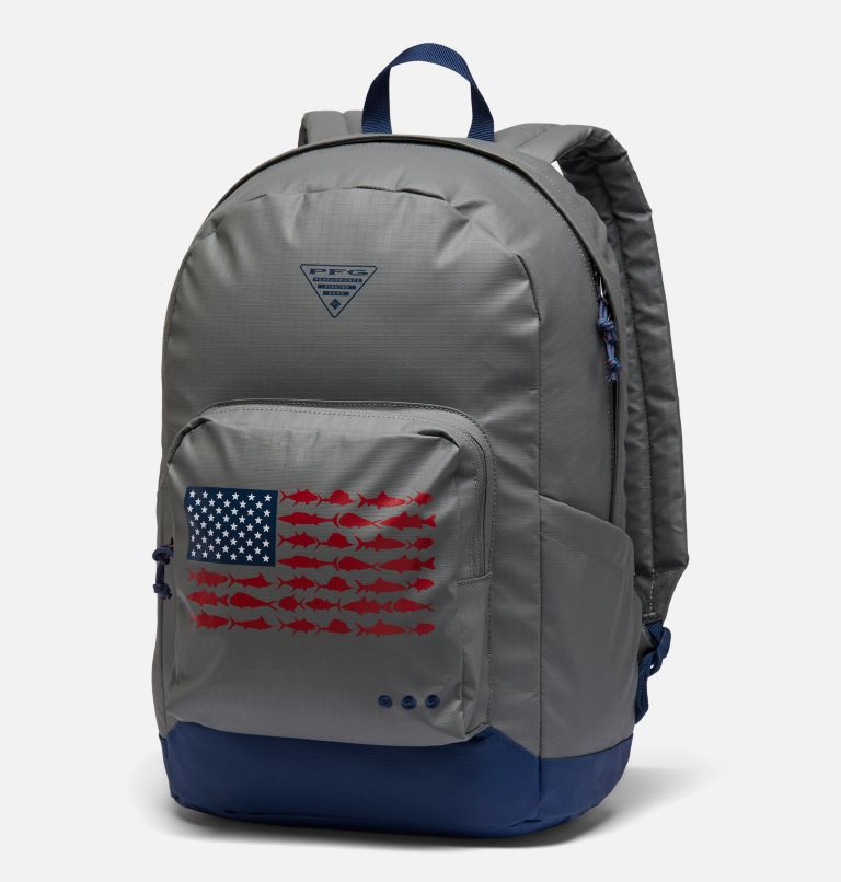 PFG PHG Zigzag 22L Backpack | 049 | O/S, Color: Titanium, Carbon, PFG Fish Flag, image 1
