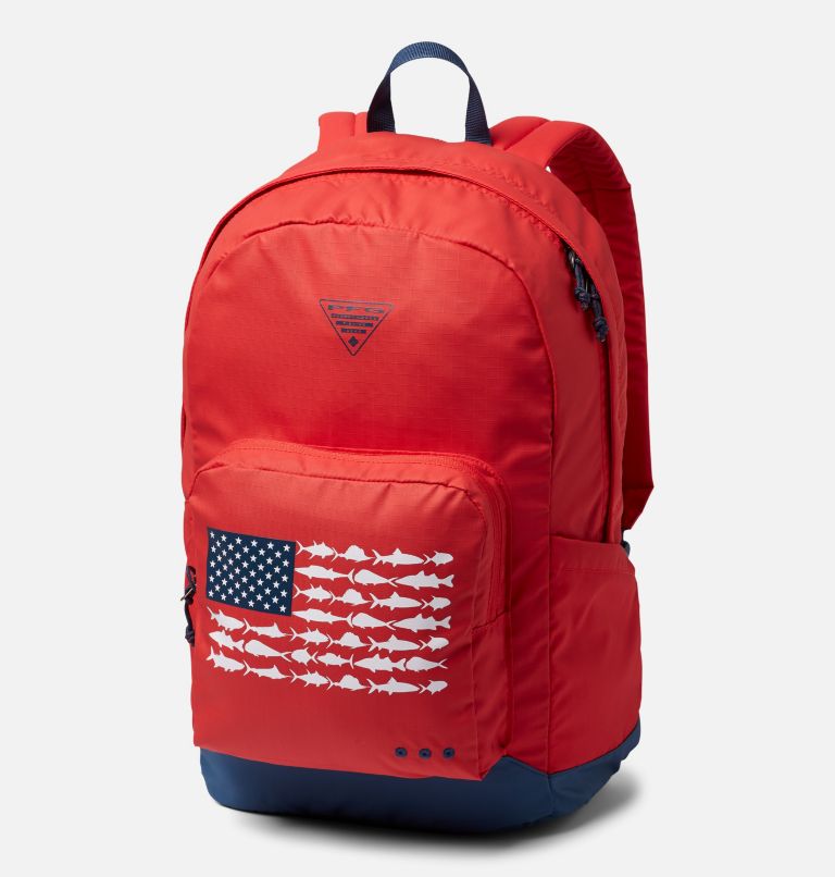 PFG Zigzag 22L Backpack | 696 | O/S, Color: Red Spark, Carbon