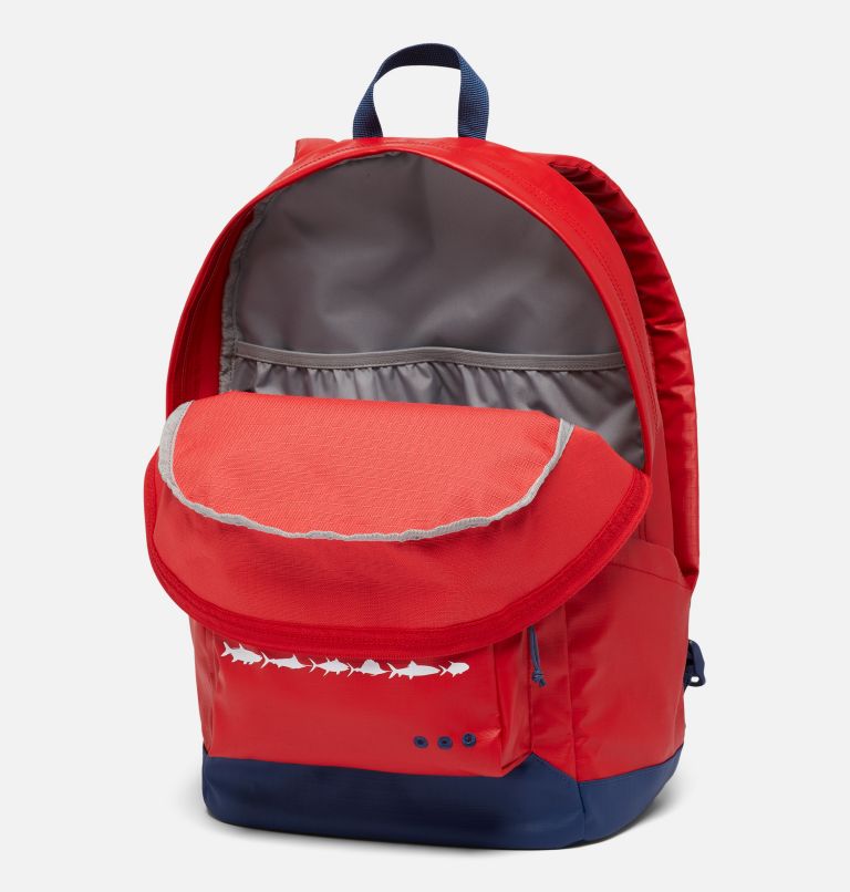 PFG PHG Zigzag 22L Backpack | 697 | O/S, Color: Red Spark, Carbon, PFG Fish Flag, image 3