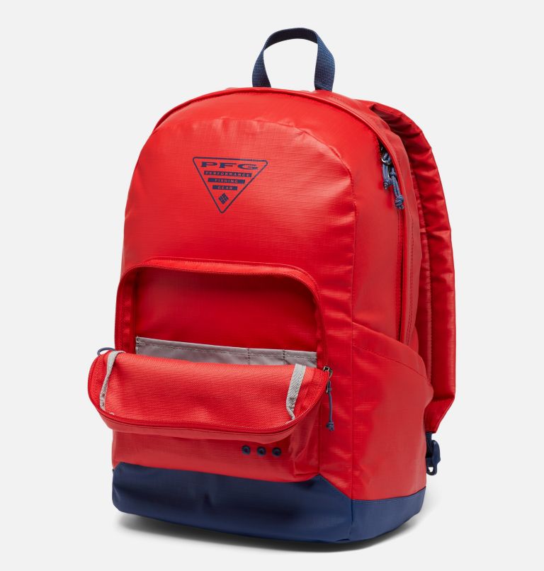 PFG Zigzag 22L Backpack, Color: Red Spark, Carbon, PFG Fish Flag, image 4
