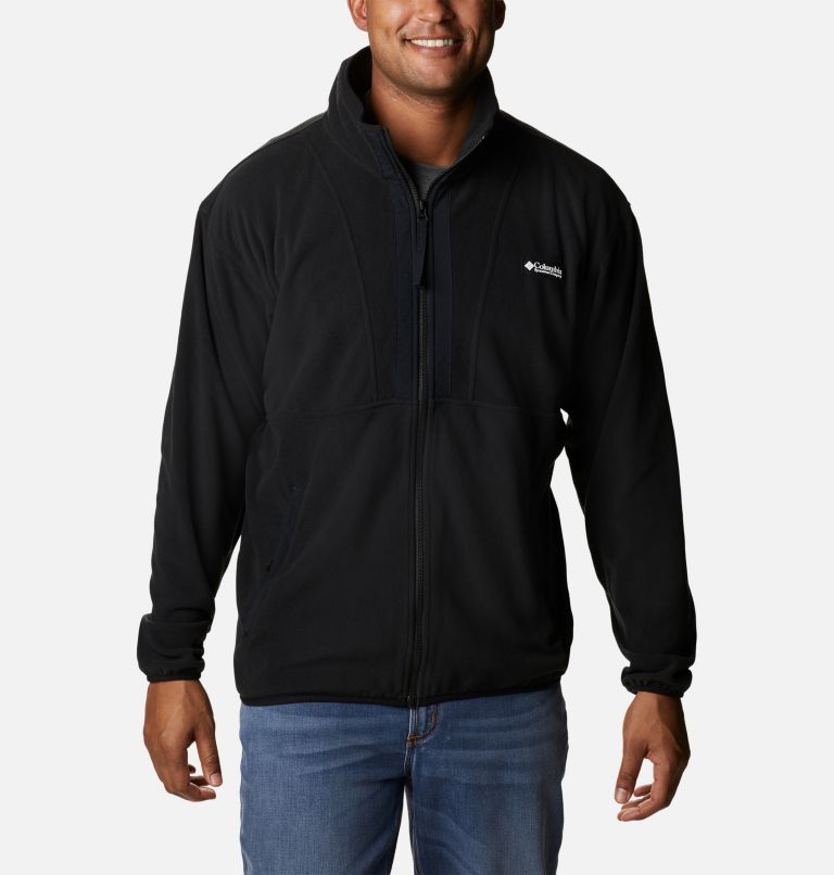 Men's Back Bowl Lightweight Fleece Jacket, Color: Black, image 1