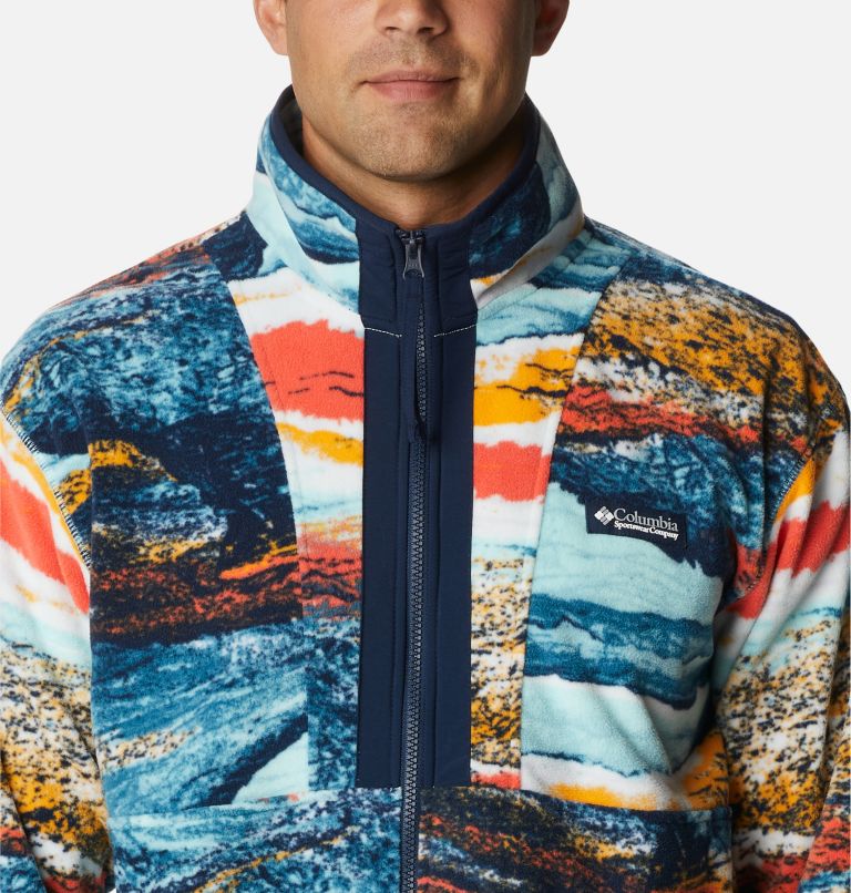 Men's Back Bowl Lightweight Fleece Jacket, Color: Icy Morn Hyper Nature, image 4