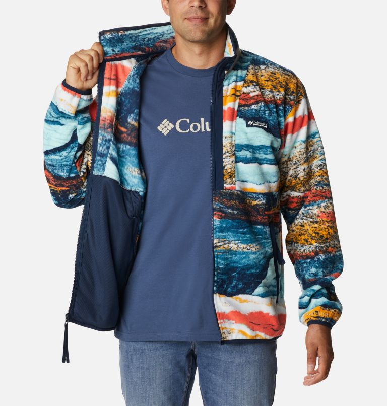 Men's Back Bowl Lightweight Fleece Jacket, Color: Icy Morn Hyper Nature, image 5