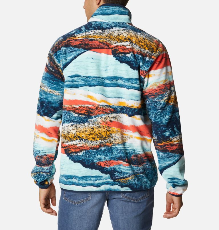 Men's Back Bowl Lightweight Fleece Jacket, Color: Icy Morn Hyper Nature, image 2
