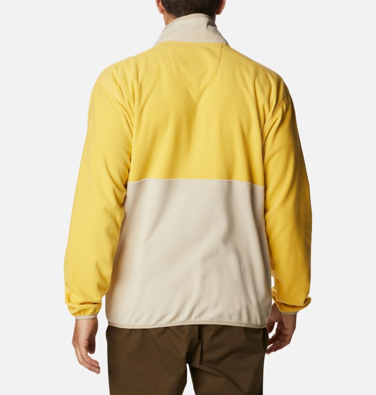 Men's Back Bowl Lightweight Fleece Jacket, Color: Golden Nugget, Ancient Fossil, image 2
