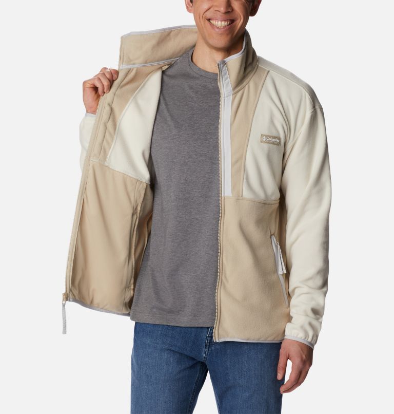 Back Bowl Fleece Lightweight | 191 | XL, Color: Chalk, Ancient Fossil, Nimbus Grey, image 5