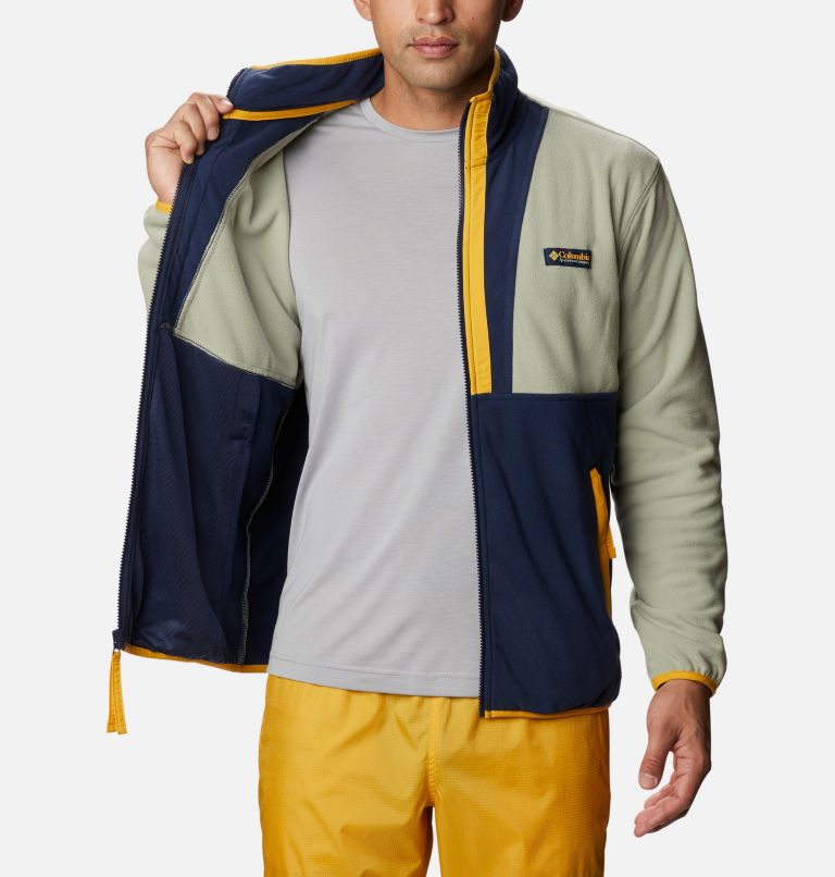 Back Bowl&trade; Fleece Lightweight | 348 | XXL Men's Back Bowl&trade; Fleece Lightweight, Safari, Collegiate Navy, Bright Gold, a3