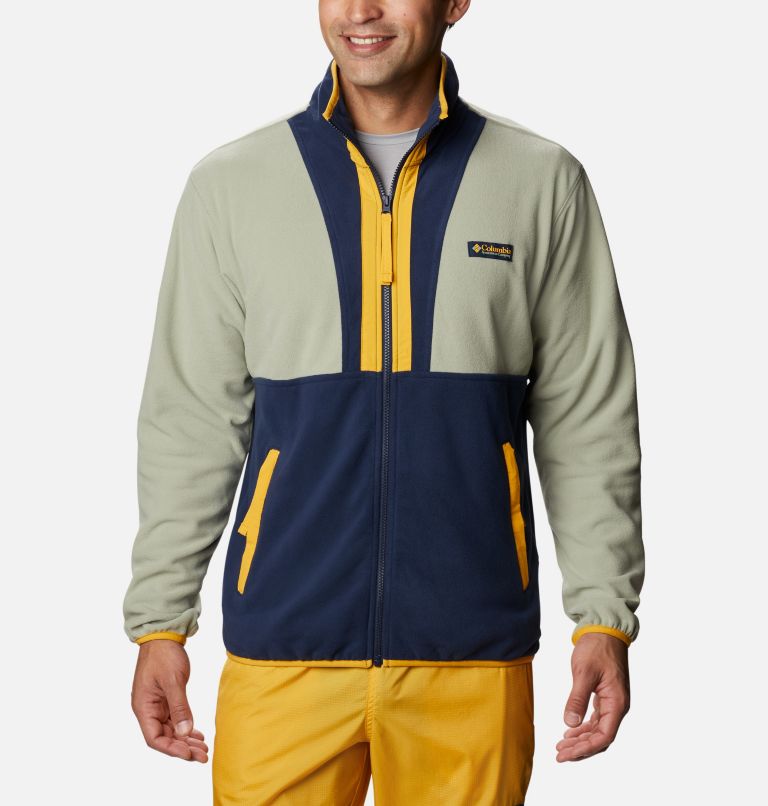 Back Bowl&trade; Fleece Lightweight | 348 | XXL Men's Back Bowl&trade; Fleece Lightweight, Safari, Collegiate Navy, Bright Gold, front