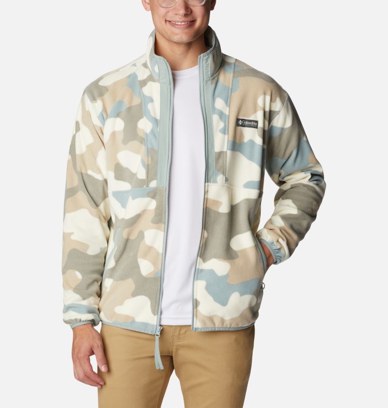 Men's Back Bowl Fleece Lightweight - Extended Size, Color: Niagara Mod Camo, Niagara, image 6