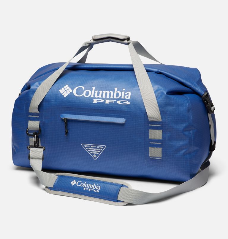 Force XII 65L Rolltop Duffle | 487 | O/S, Color: Vivid Blue, Cool Grey, image 1