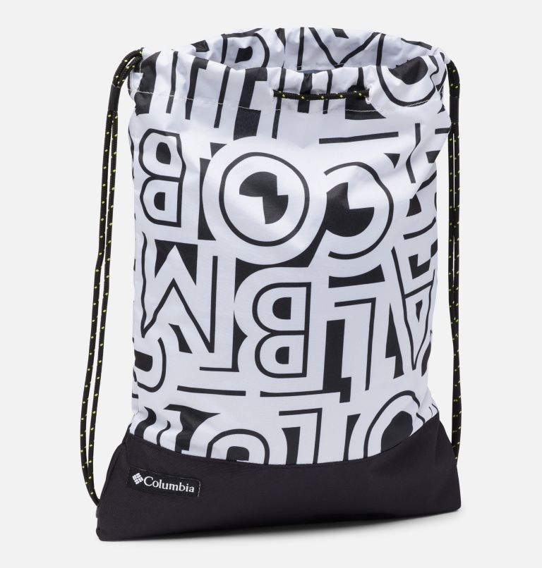 Drawstring Pack | 100 | O/S, Color: White Typo, Black, image 3