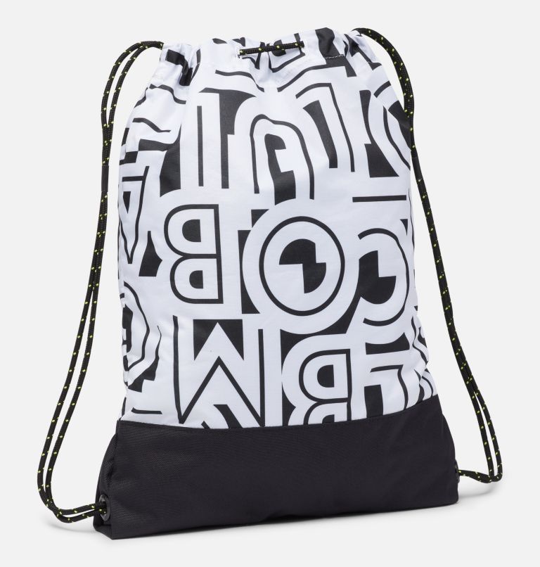 Drawstring Pack | 100 | O/S, Color: White Typo, Black, image 2