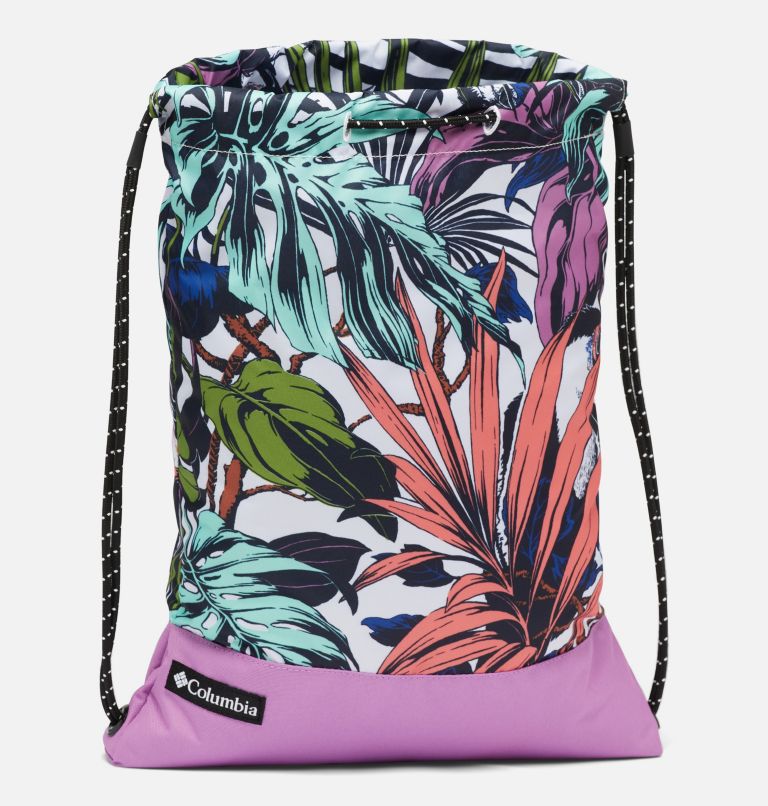 Drawstring Pack | 101 | O/S, Color: White Toucanical, Blossom Pink, image 3