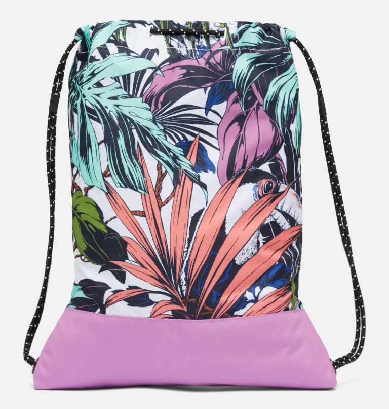 Drawstring Pack | 101 | O/S, Color: White Toucanical, Blossom Pink, image 2