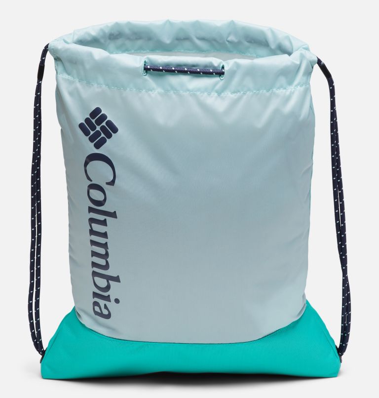 Drawstring Pack | 329 | O/S, Color: Icy Morn, Electric Turquoise, image 3