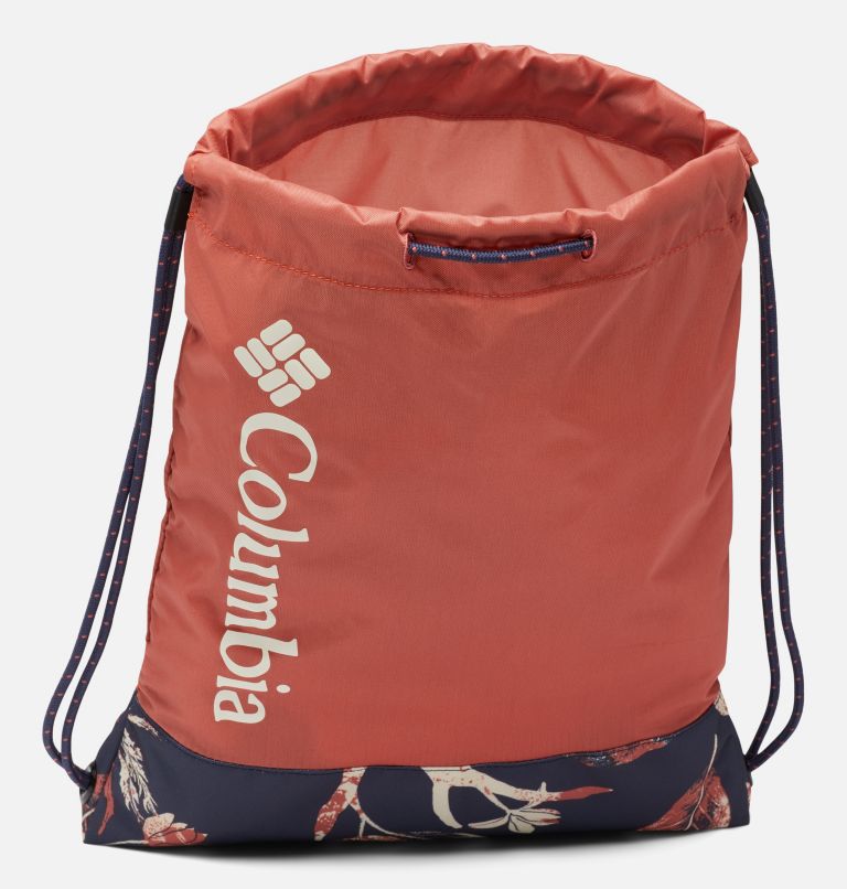 Drawstring Pack | 639 | O/S, Color: Dark Coral, Nocturnal Topiary, image 3