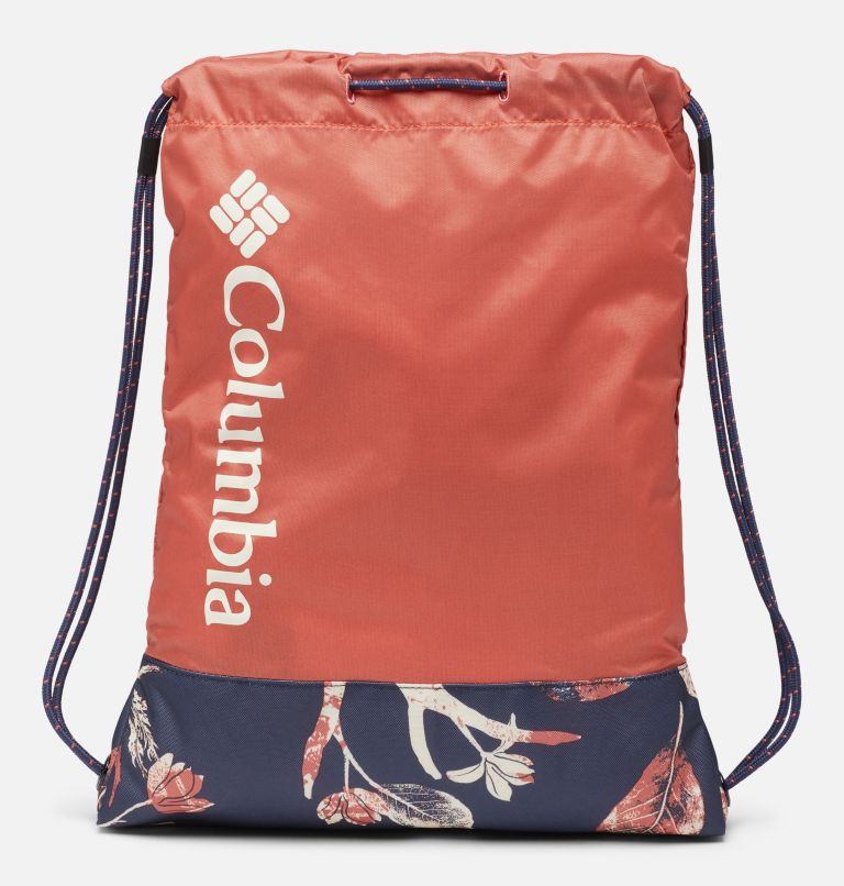 Drawstring Pack | 639 | O/S, Color: Dark Coral, Nocturnal Topiary, image 1