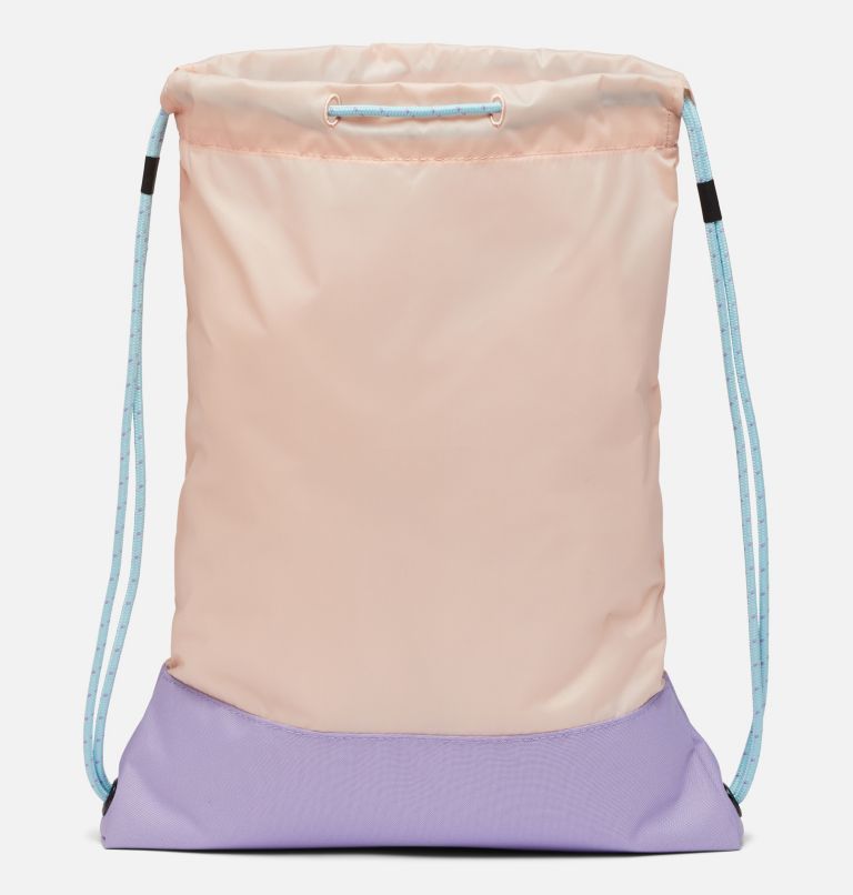 Thumbnail: Zigzag Drawstring Pack | 890 | O/S, Color: Peach Blossom, Frosted Purple, image 2