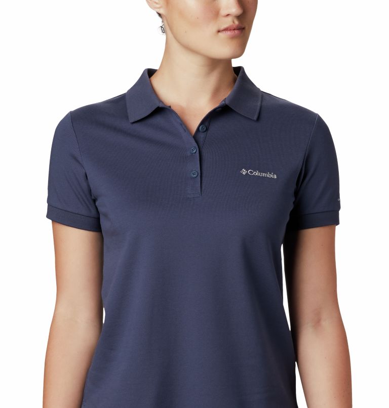 Polo Maille Piquée Uni Lakeside Trail Femme, Color: Nocturnal, image 4