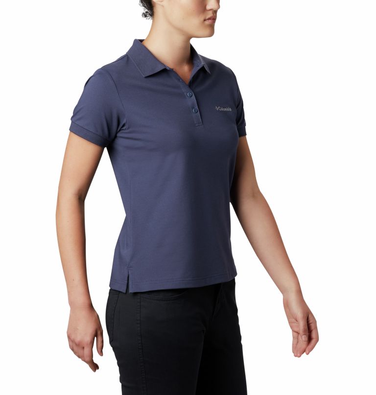 Polo Maille Piquée Uni Lakeside Trail Femme, Color: Nocturnal, image 5