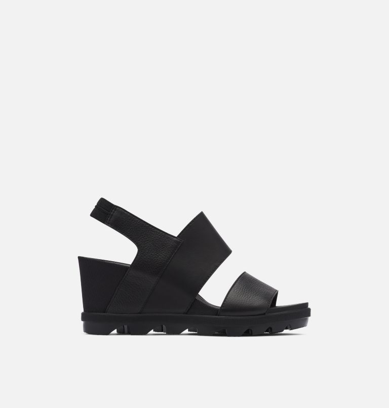 Black slingback wedge outlet sandals